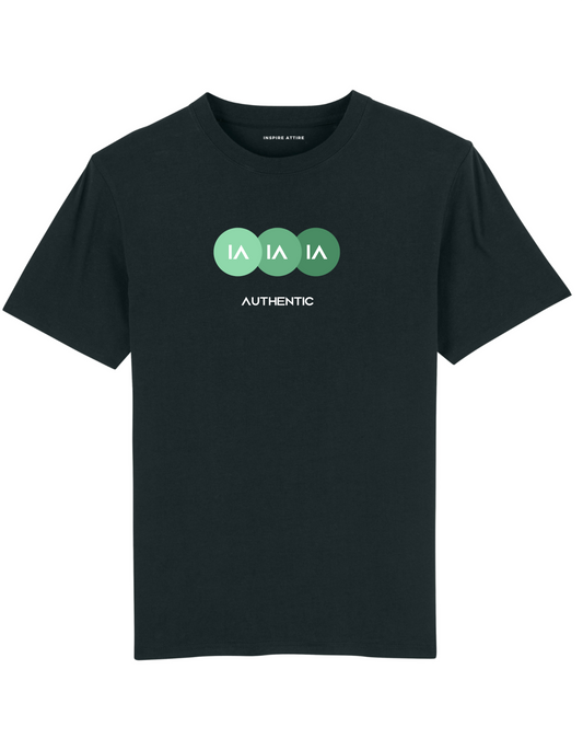 3 x IA Logo Circle T-shirt Black.