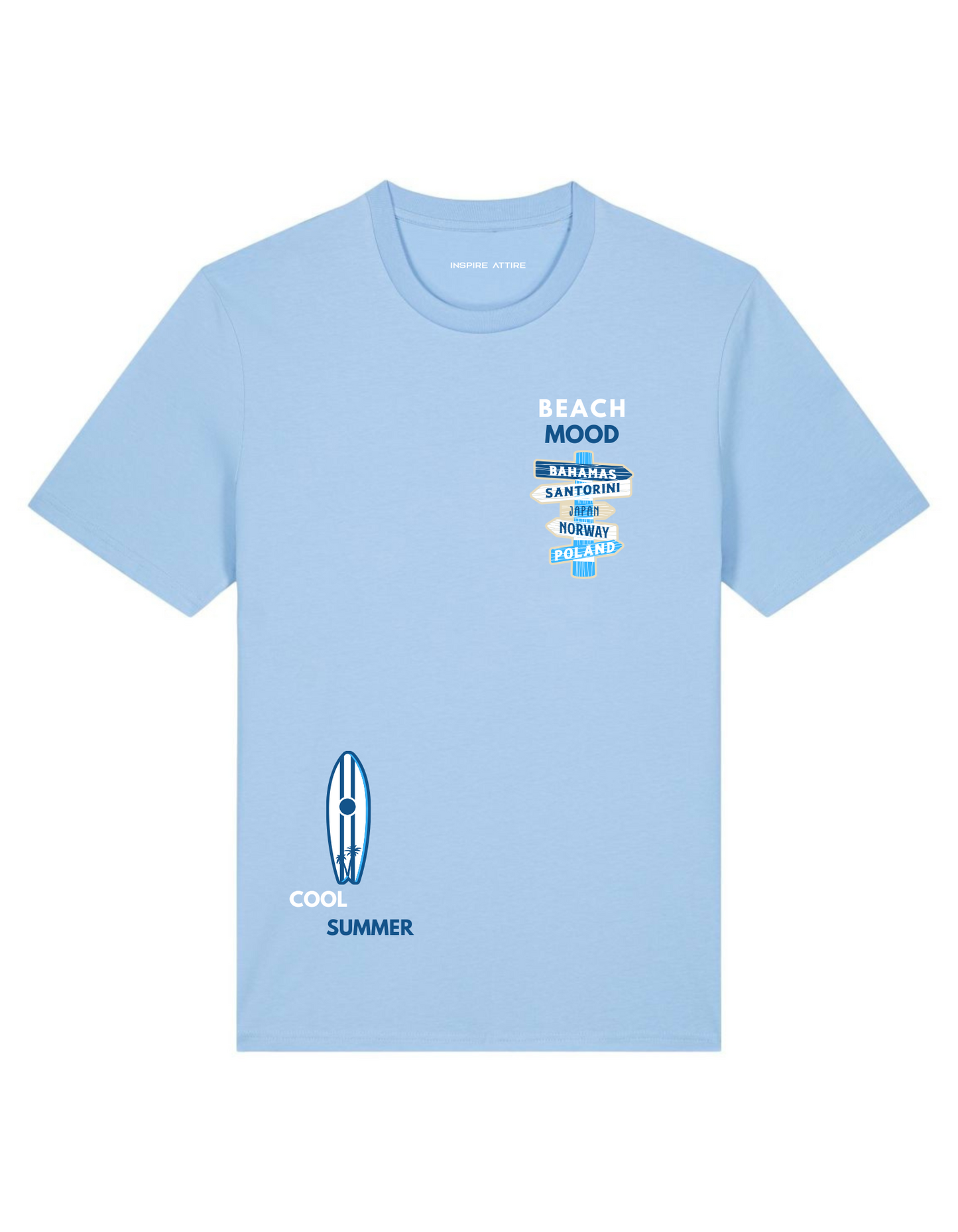 Beach Mood T-shirt Sky Blue