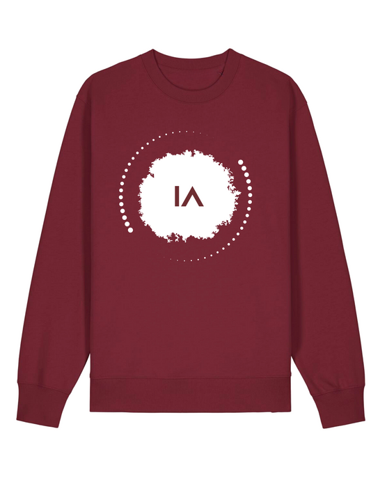 Logo Paint Ball Sweater Bordeaux