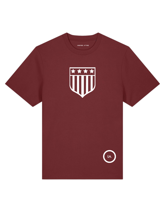 Emblem, T-shirt Bordeaux