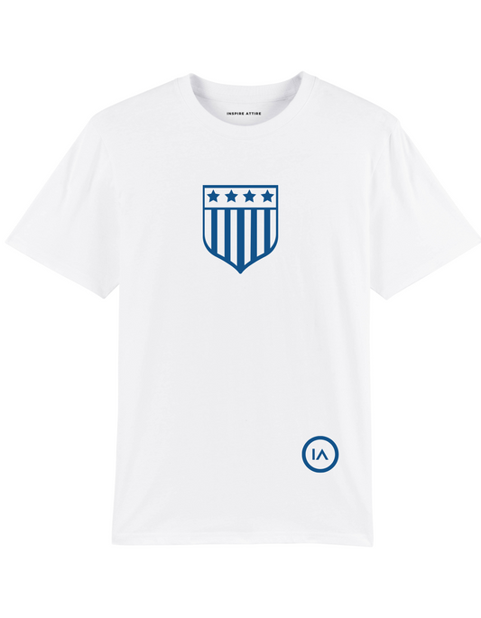 Emblem Navy T-shirt White
