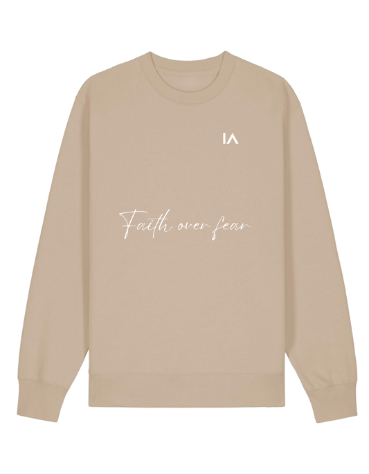 Faith Over Fear Sweater Sandstorm