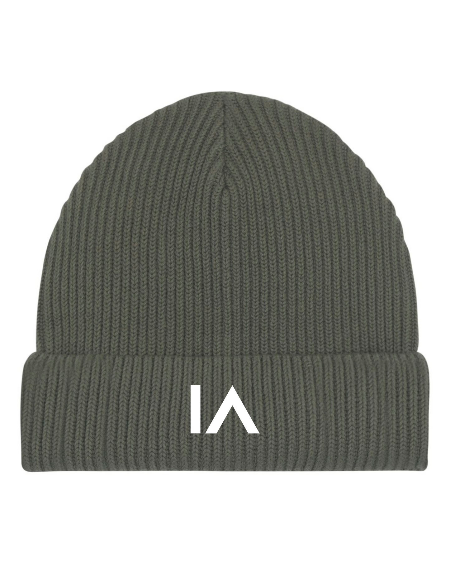 Fisherman Knit Hat Olive Green