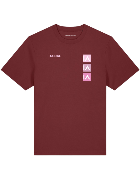3 x IA Logo T-shirt Bordeaux