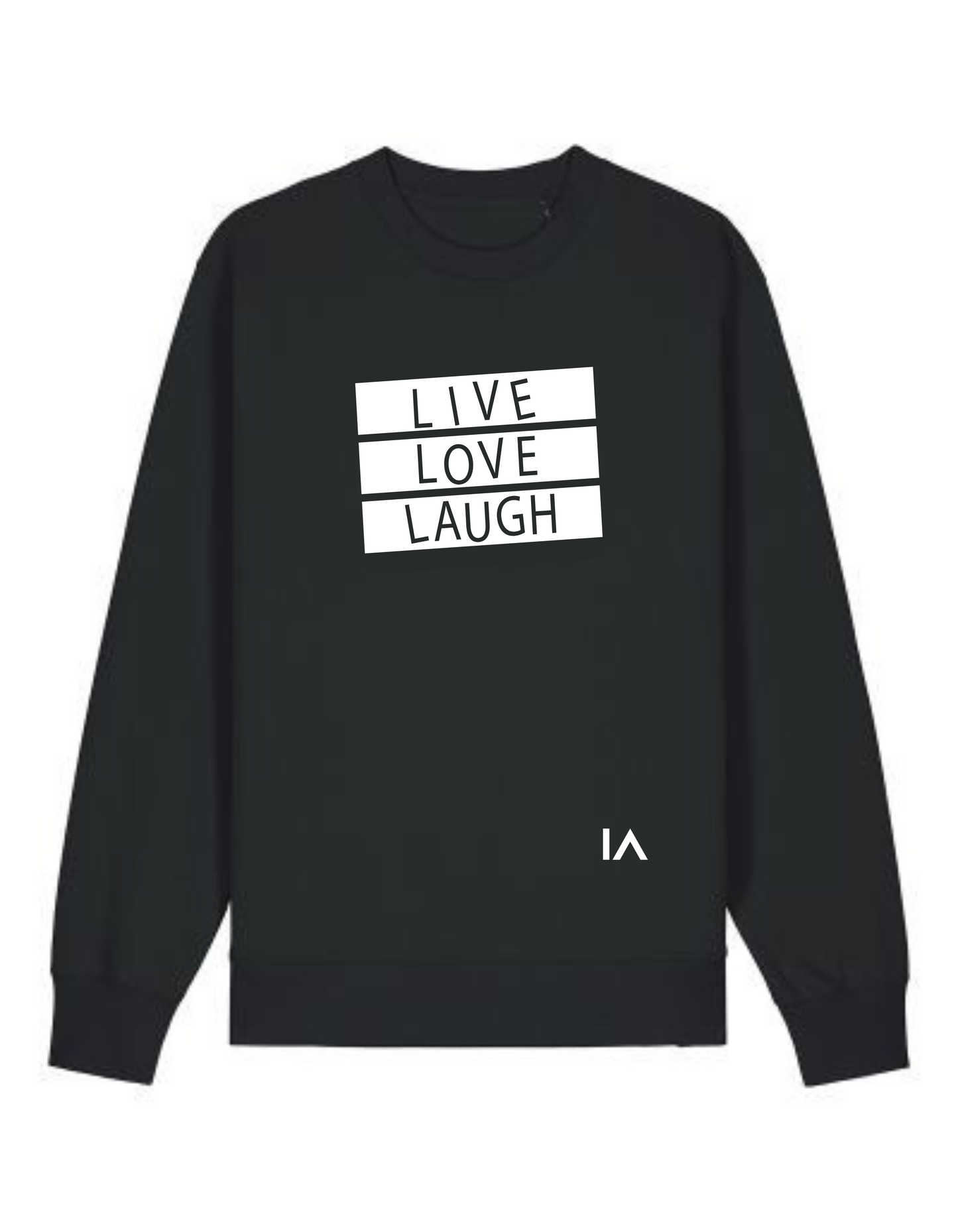 Live Love Laugh Sweater Black
