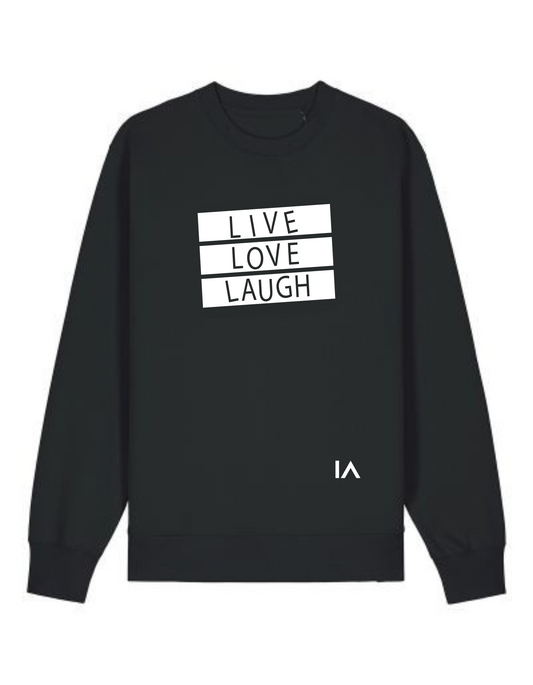 Live Love Laugh Sweater Black