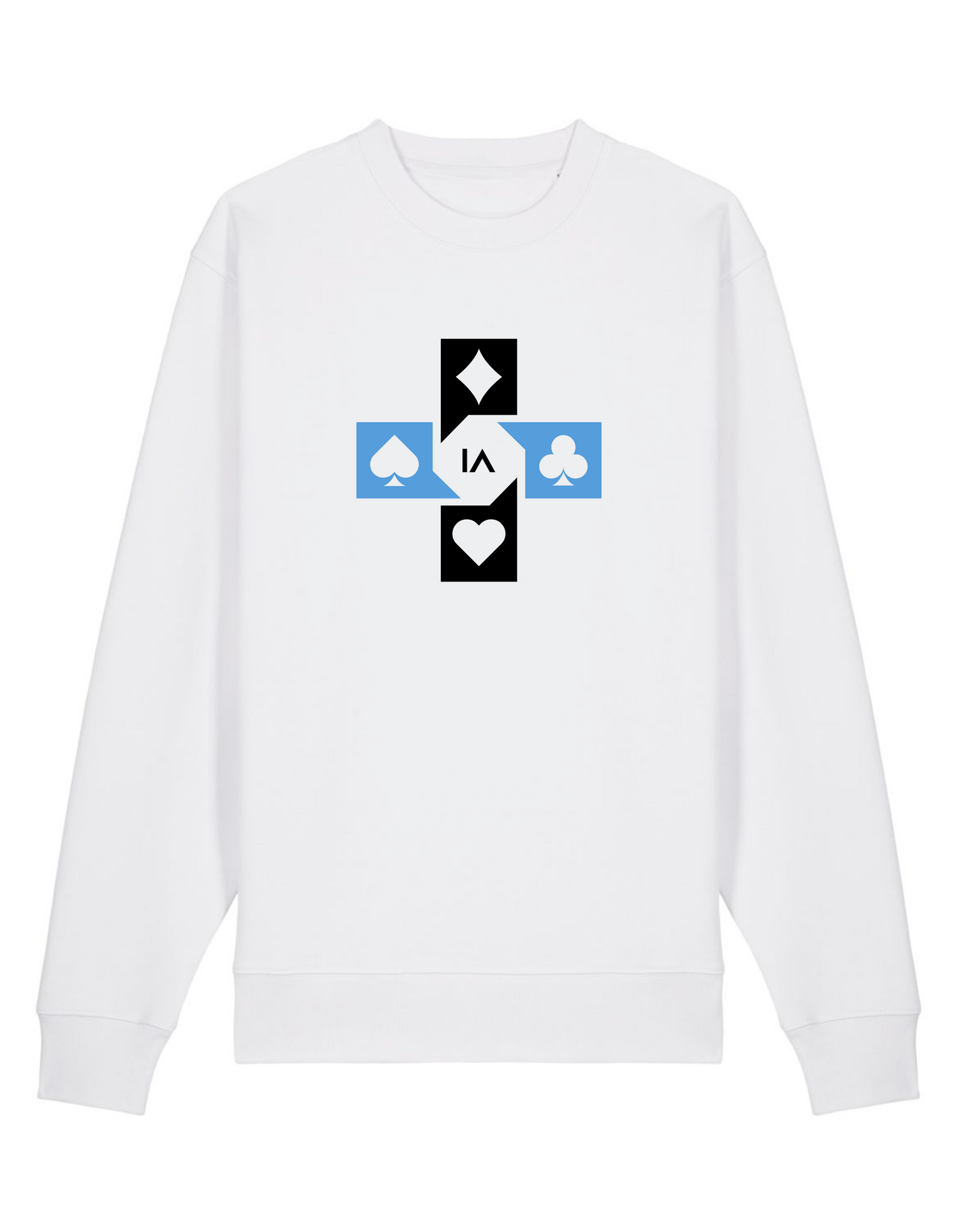 Poker Sweater White
