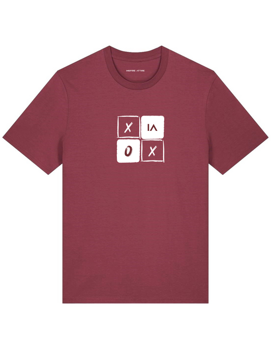 X IA O, T-shirt Bordeaux