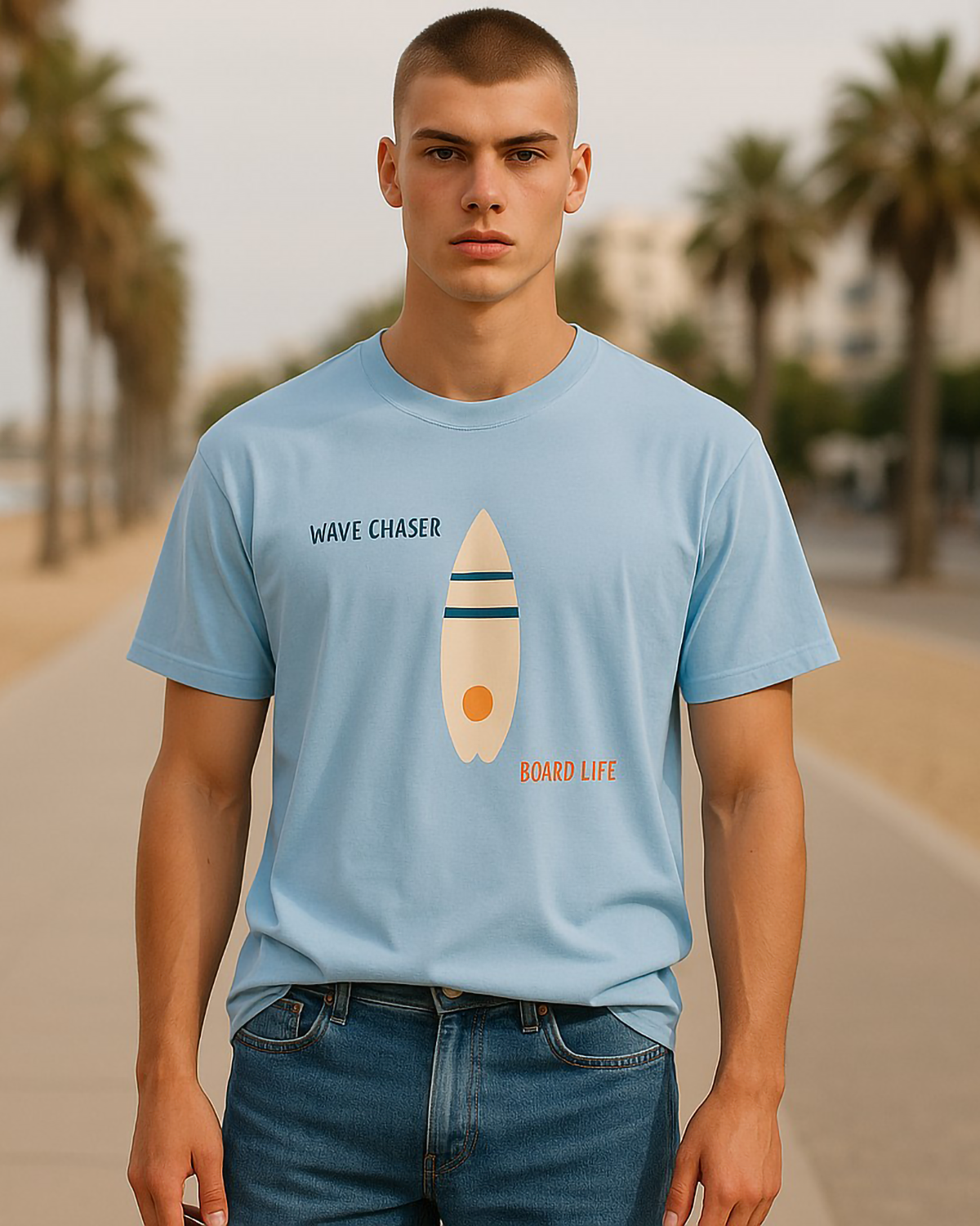 Wave Chaser T-shirt Sky Blue