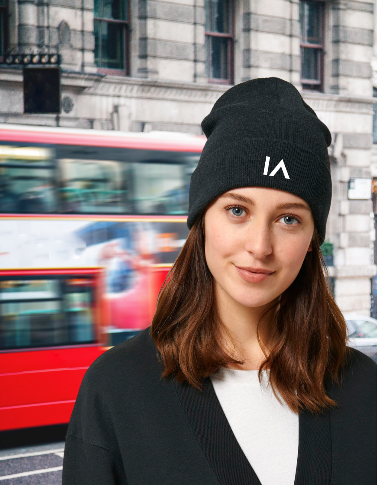 Ribbed Knit Hat Black