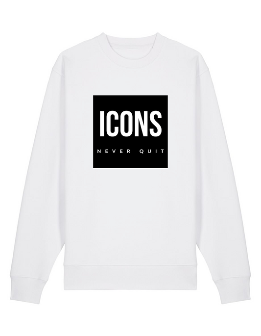 Icons Never Quit Sweater White