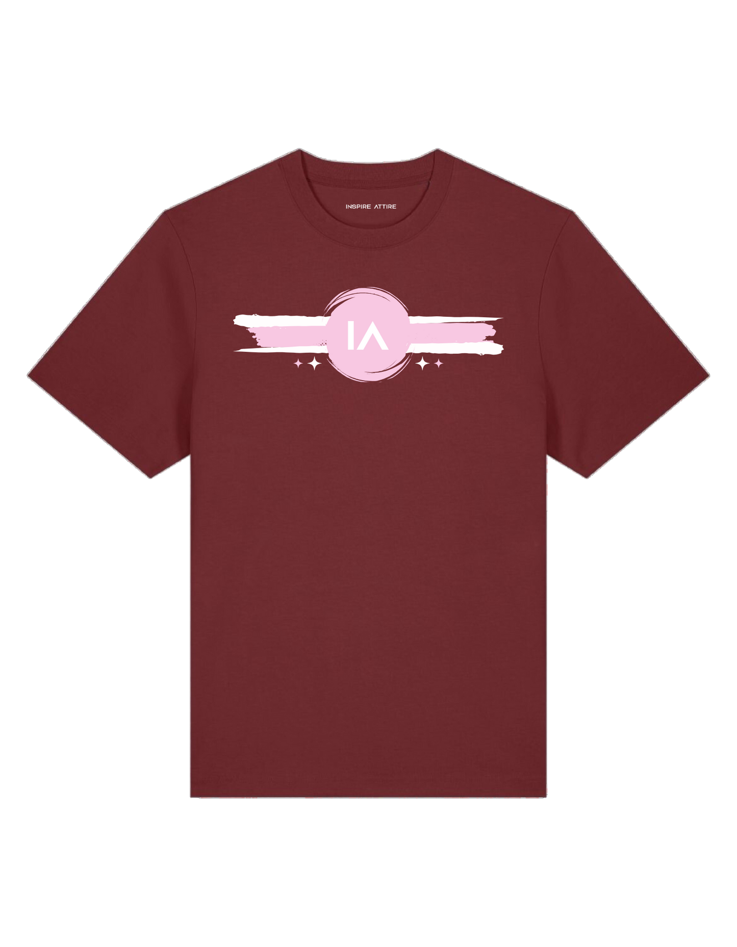 Logo Paint Brush T-shirt Bordeaux