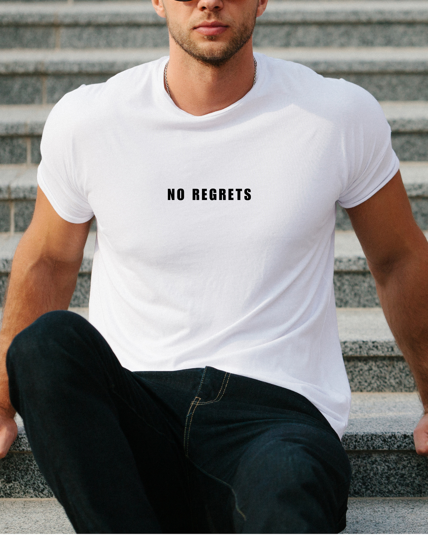 No Regrets T-shirt White