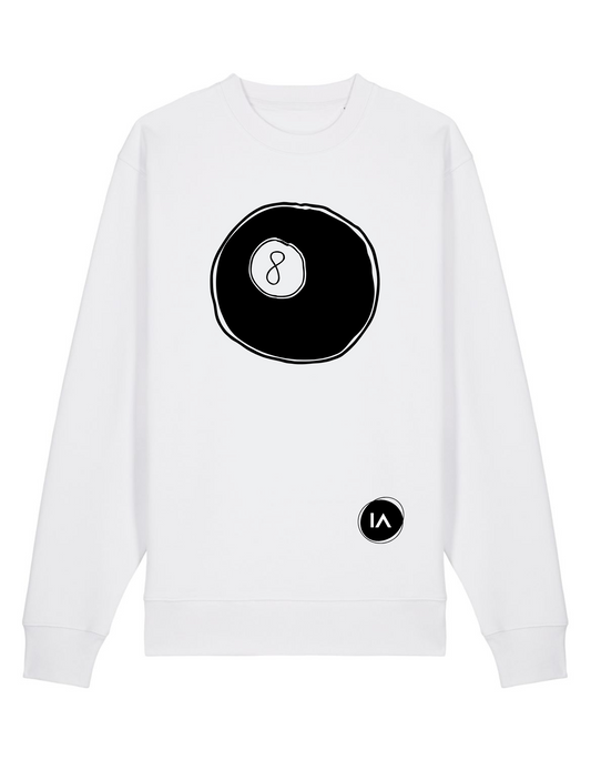 8 Ball Sweater White
