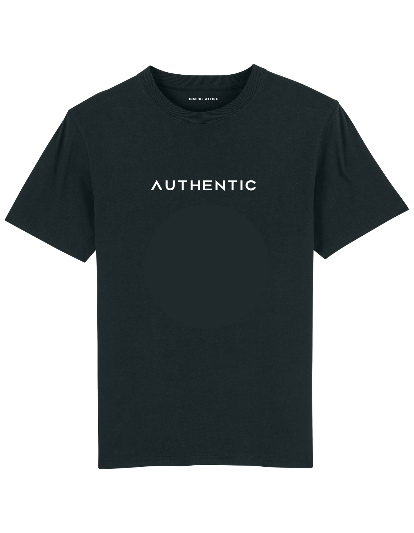 Men's Balck T-Shirt | Black Authentic T-Shirt | INSPIRE ATTIRE