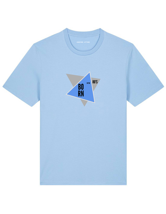 Born In the 80's, T-shirt Sky Blue