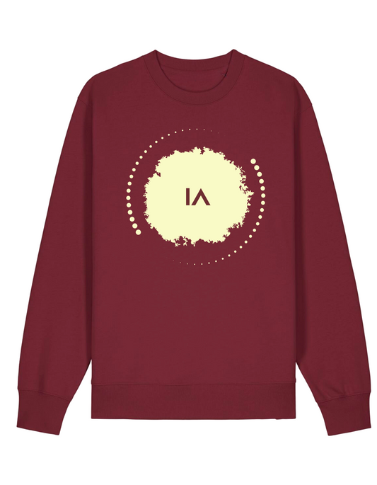 Logo Paint Ball Sweater Bordeaux