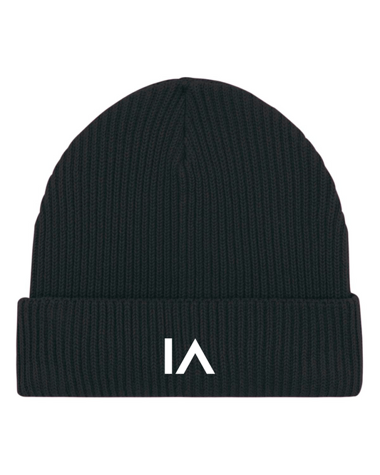 Fisherman  Knit Hat Black