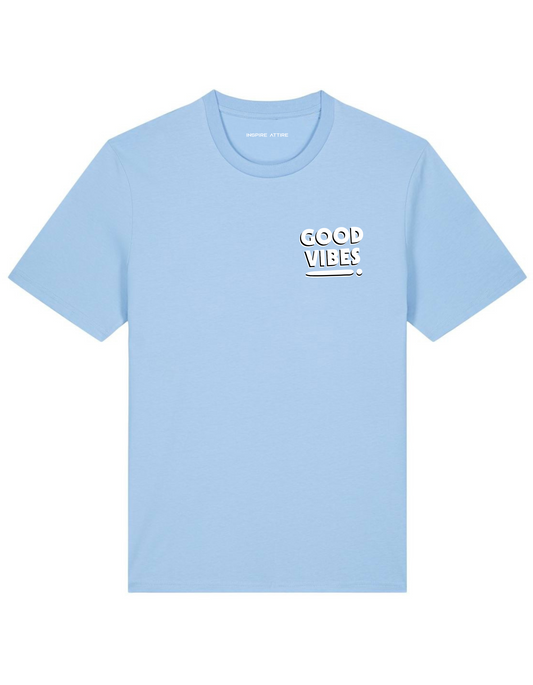 Good Vibes, T-shirt Sky Blue