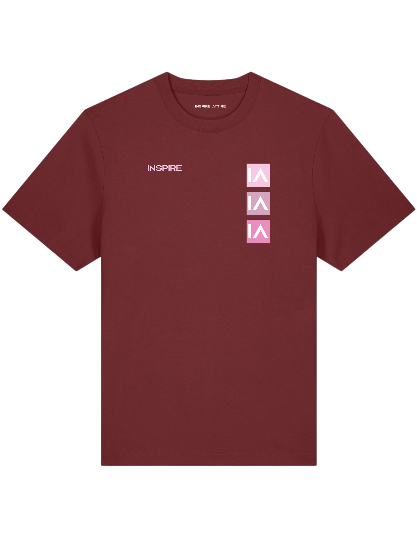 3 x IA Logo T-shirt Bordeaux