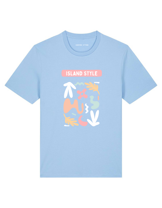 Island Style T-shirt Sky Blue
