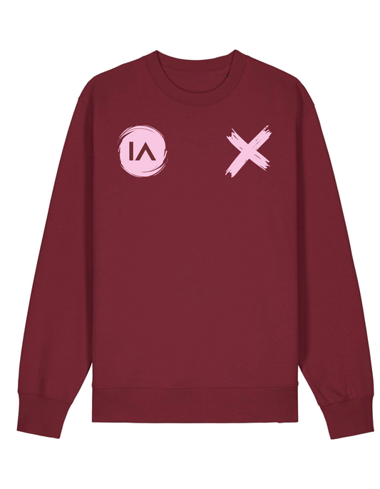 Logo + Cross Sweater Bordeaux