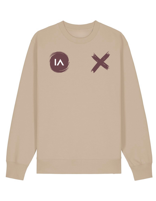 Logo + Cross Sweater Sandstorm