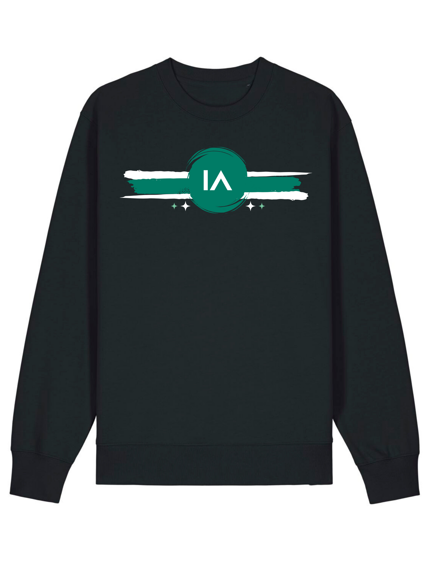 Logo Paint Brush Sweater Black