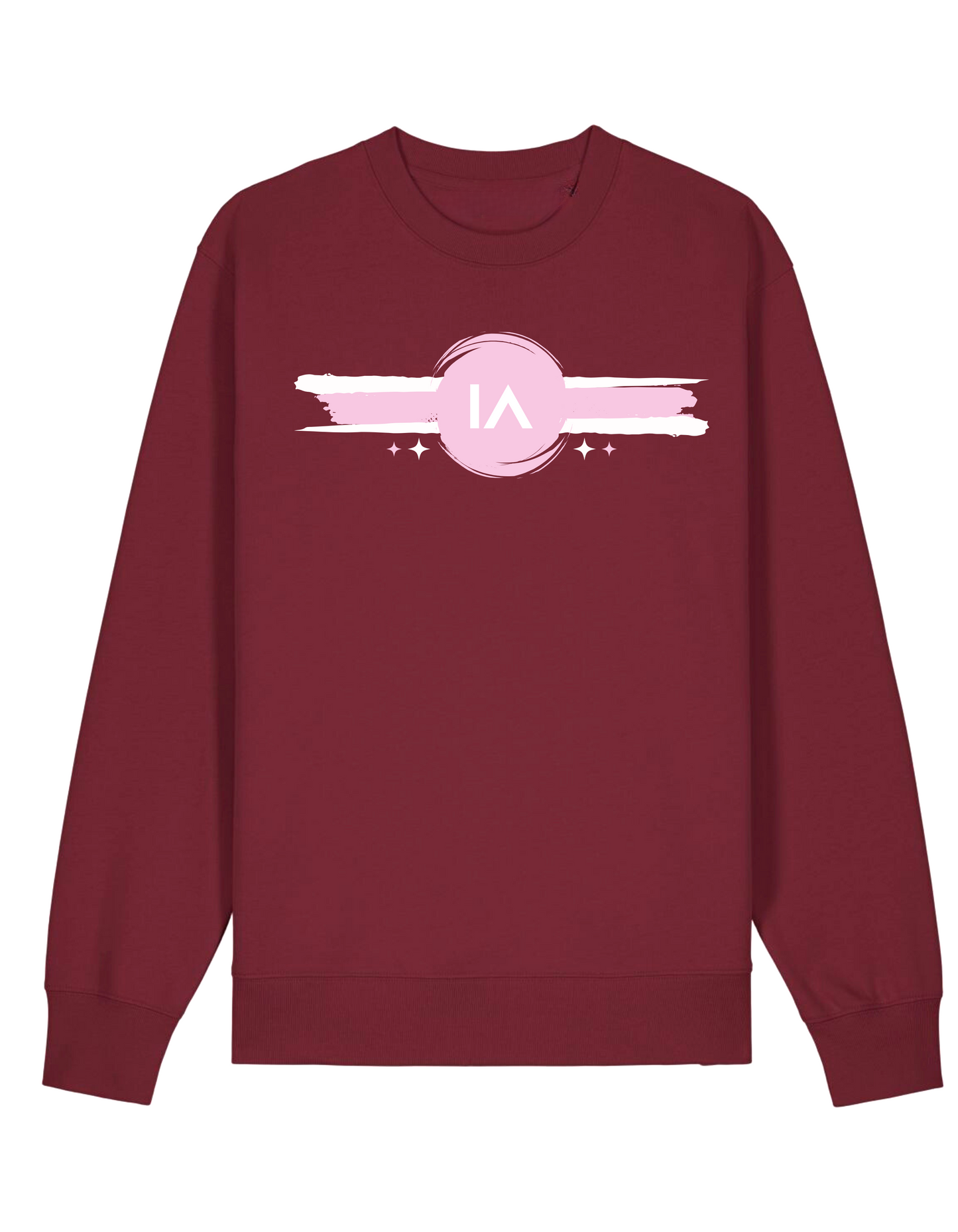 Logo Paint Brush Sweater Bordeaux