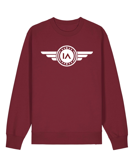 Pin Badge Sweater Bordeaux