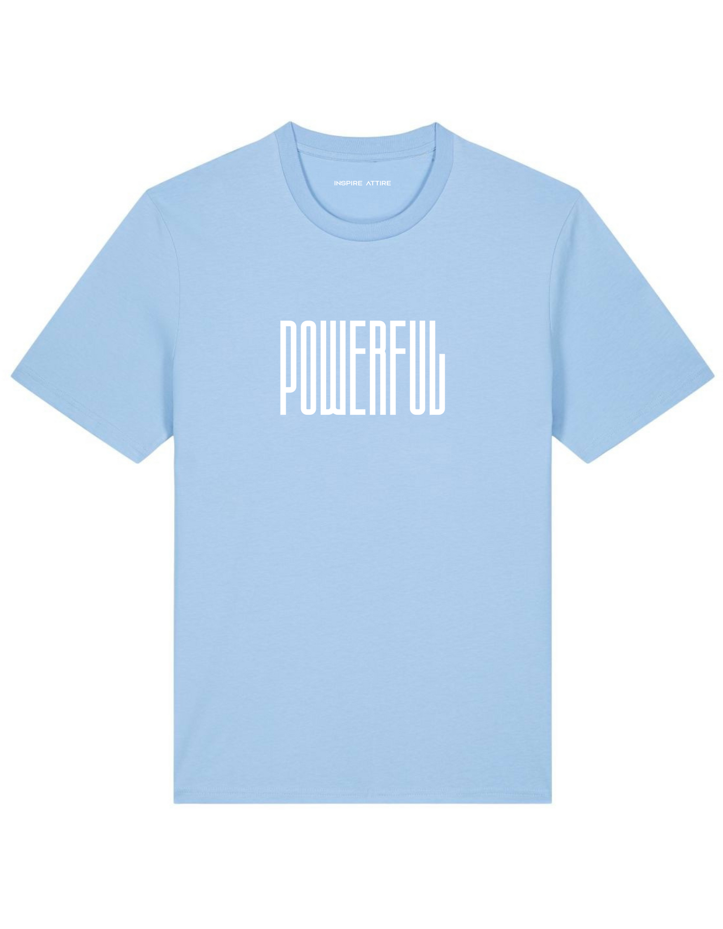 Powerful T-shirt Sky Blue