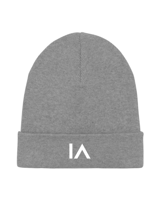 Ribbed Knit Hat Grey