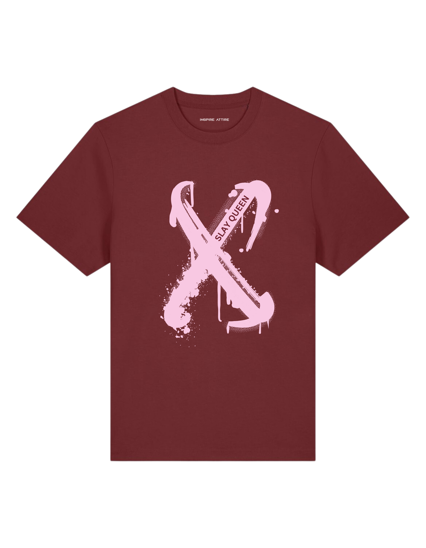 Slay Queen T-shirt Bordeaux