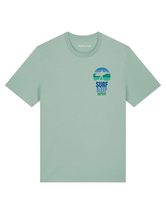 Surf Sleep Repeat,  T-shirt Aloe