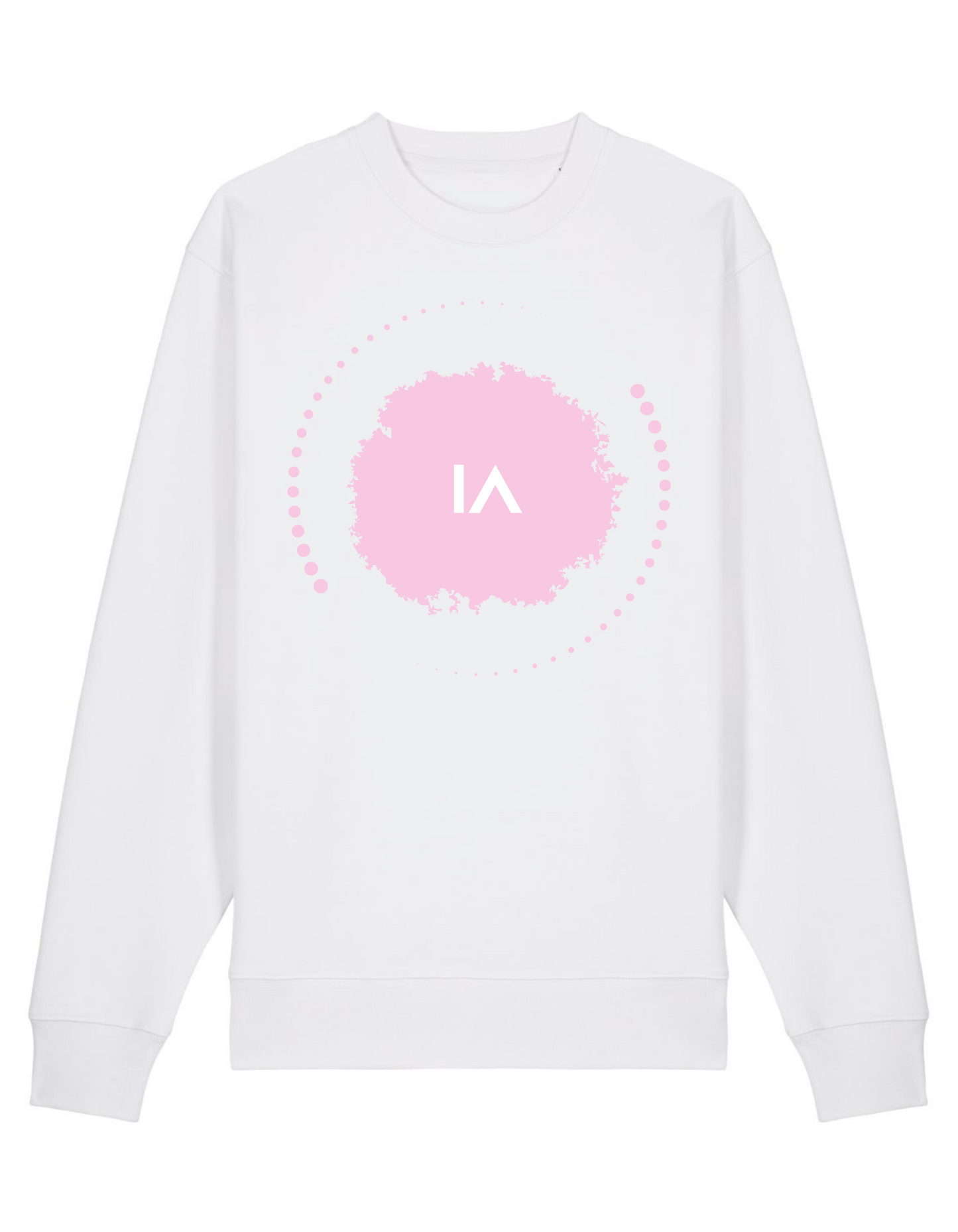 Logo Paint Ball Sweater White