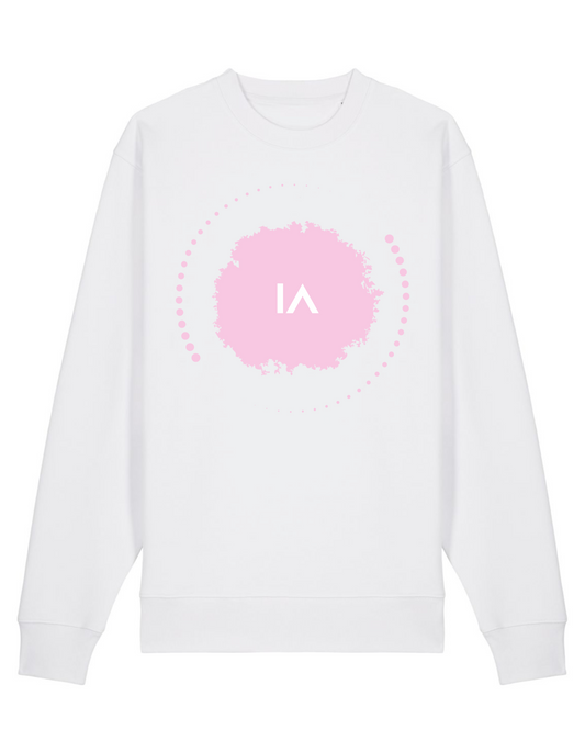 Logo Paint Ball Sweater White