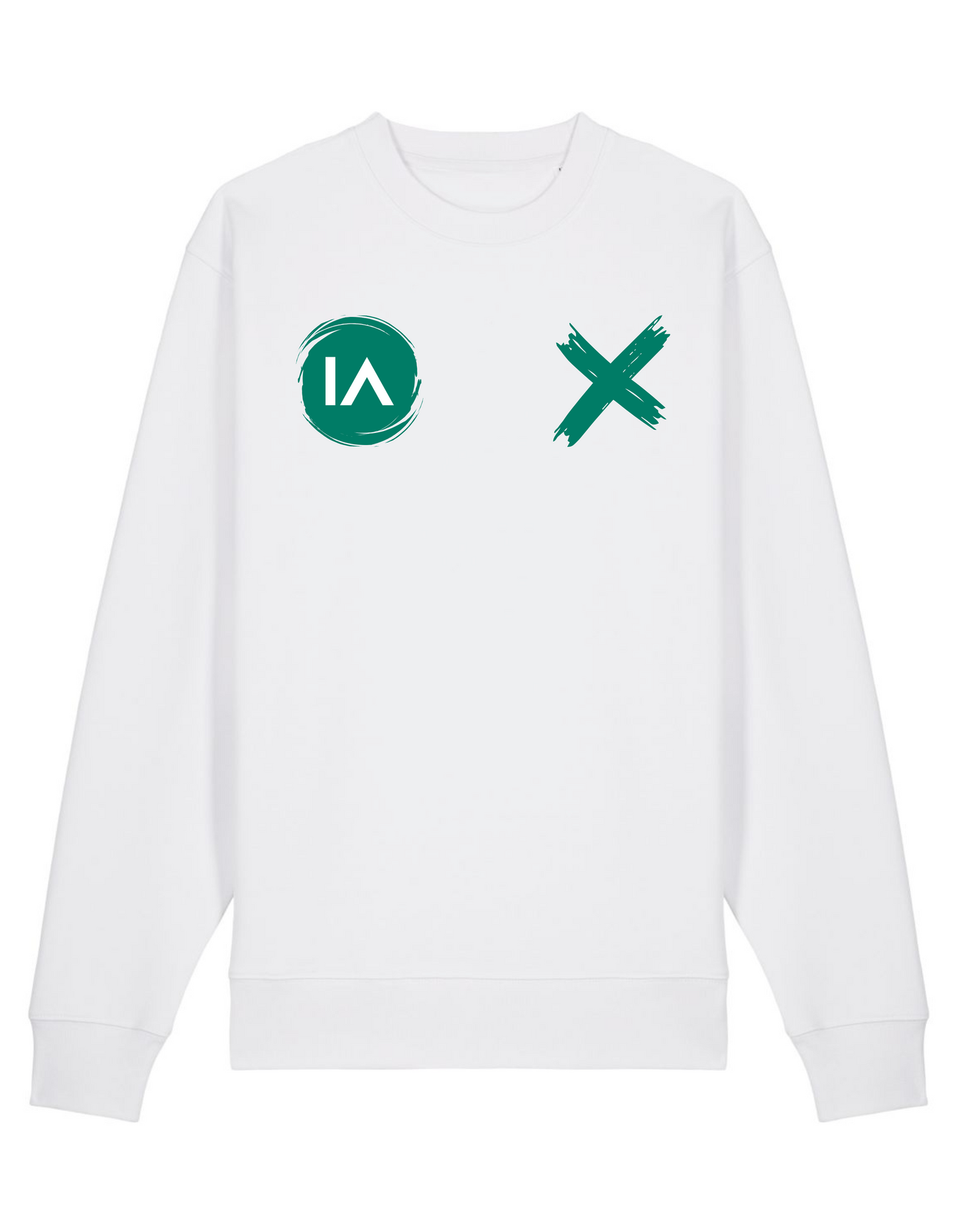 Logo + Cross Sweater White